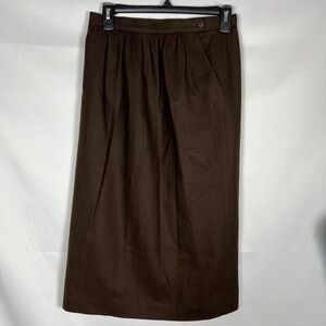 Vintage Jones New York Pure Wool Midi Skirt